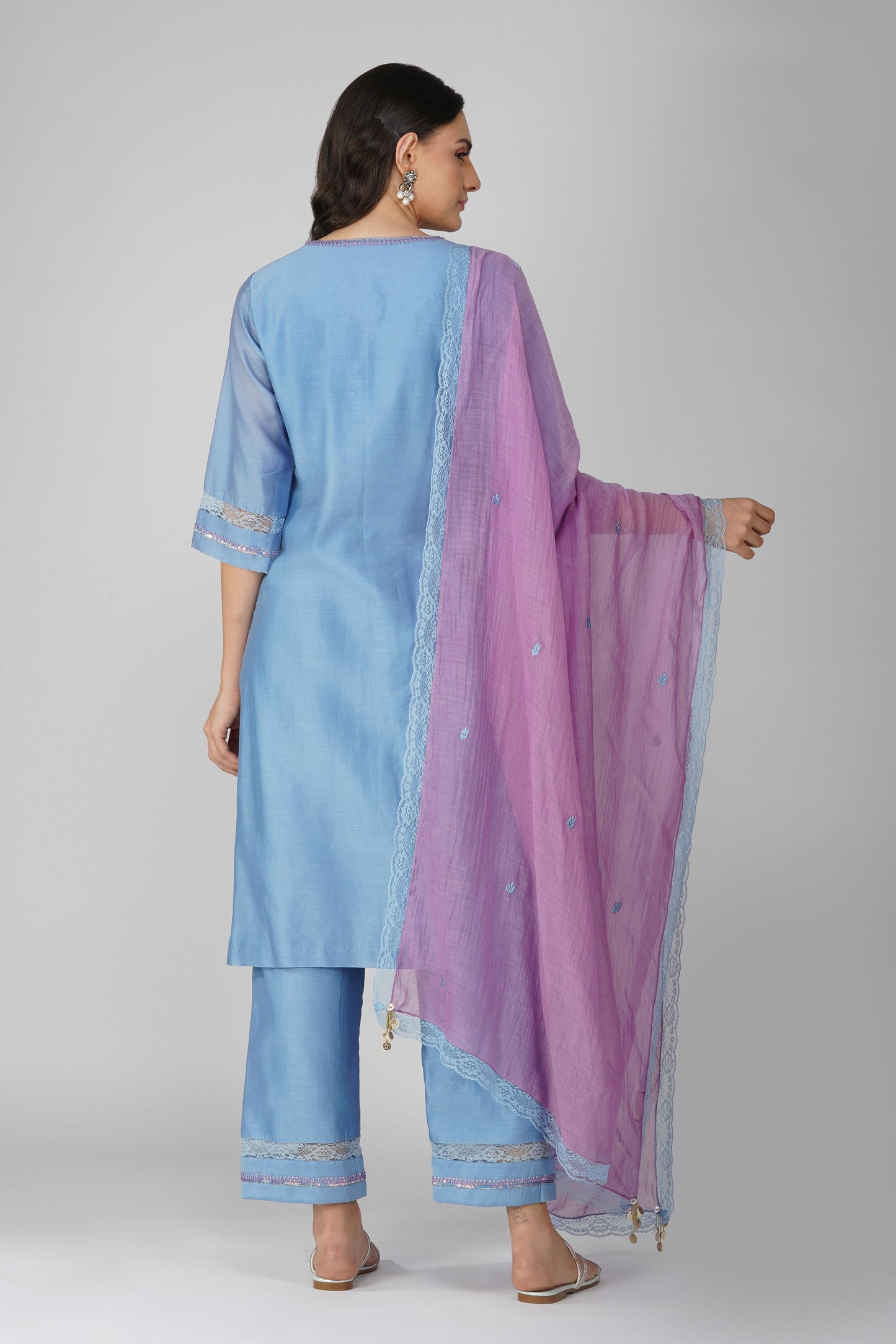 Starry Border Kurta Set