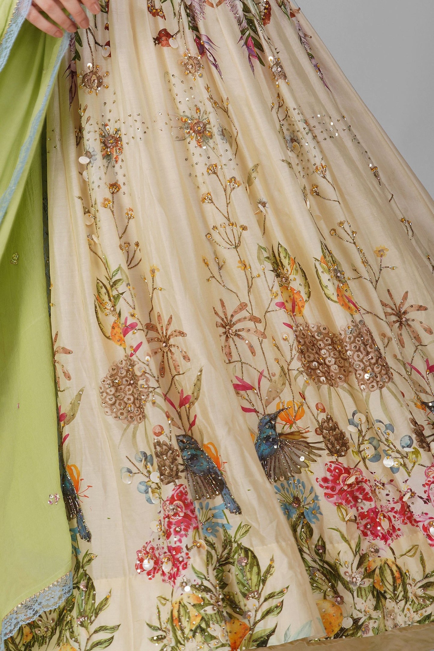 Sky Garden Printed Anarkali Set