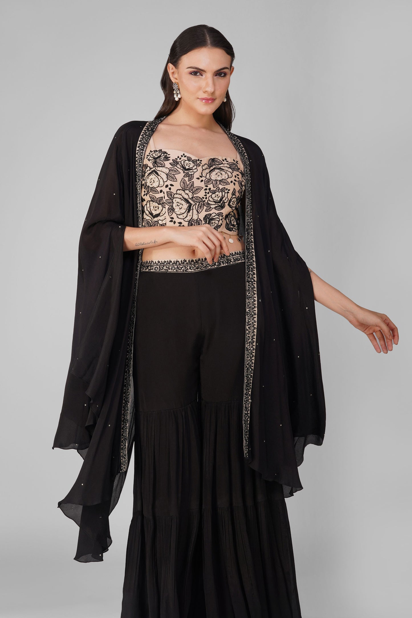 Starry Rose Cape and Garara Set