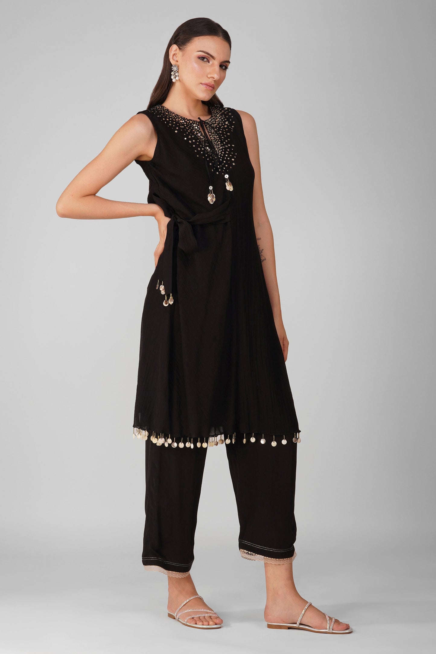 Starry Sky Asymmetric Tunic set