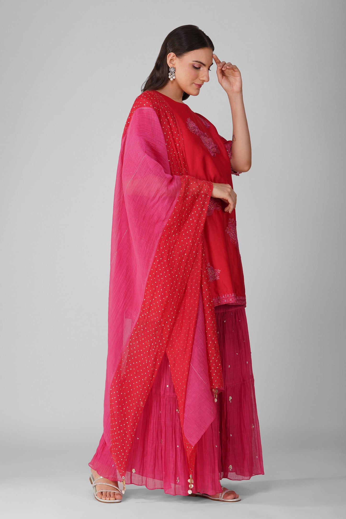 Starry Rose Two-Tone Garara Set
