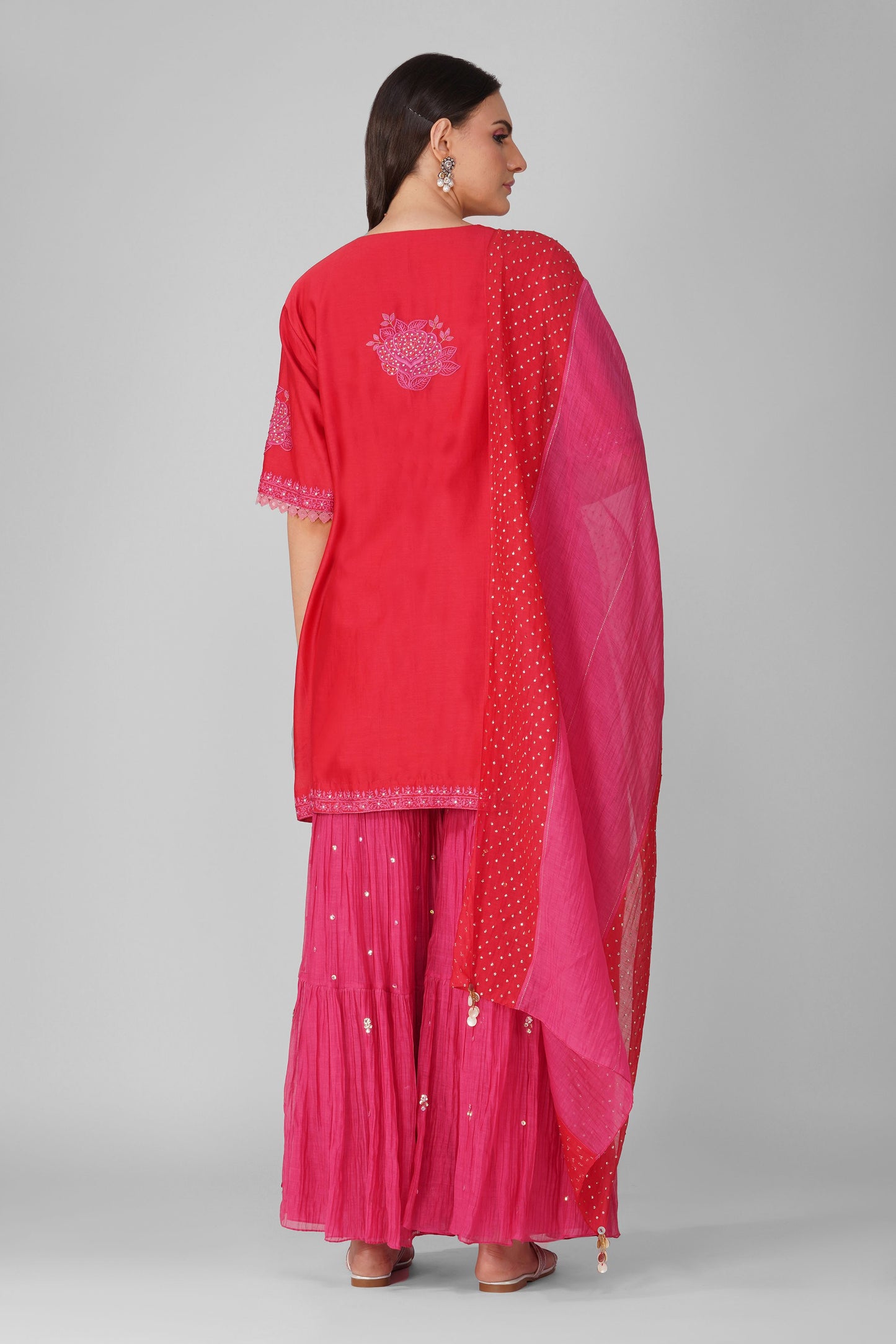 Starry Rose Two-Tone Garara Set