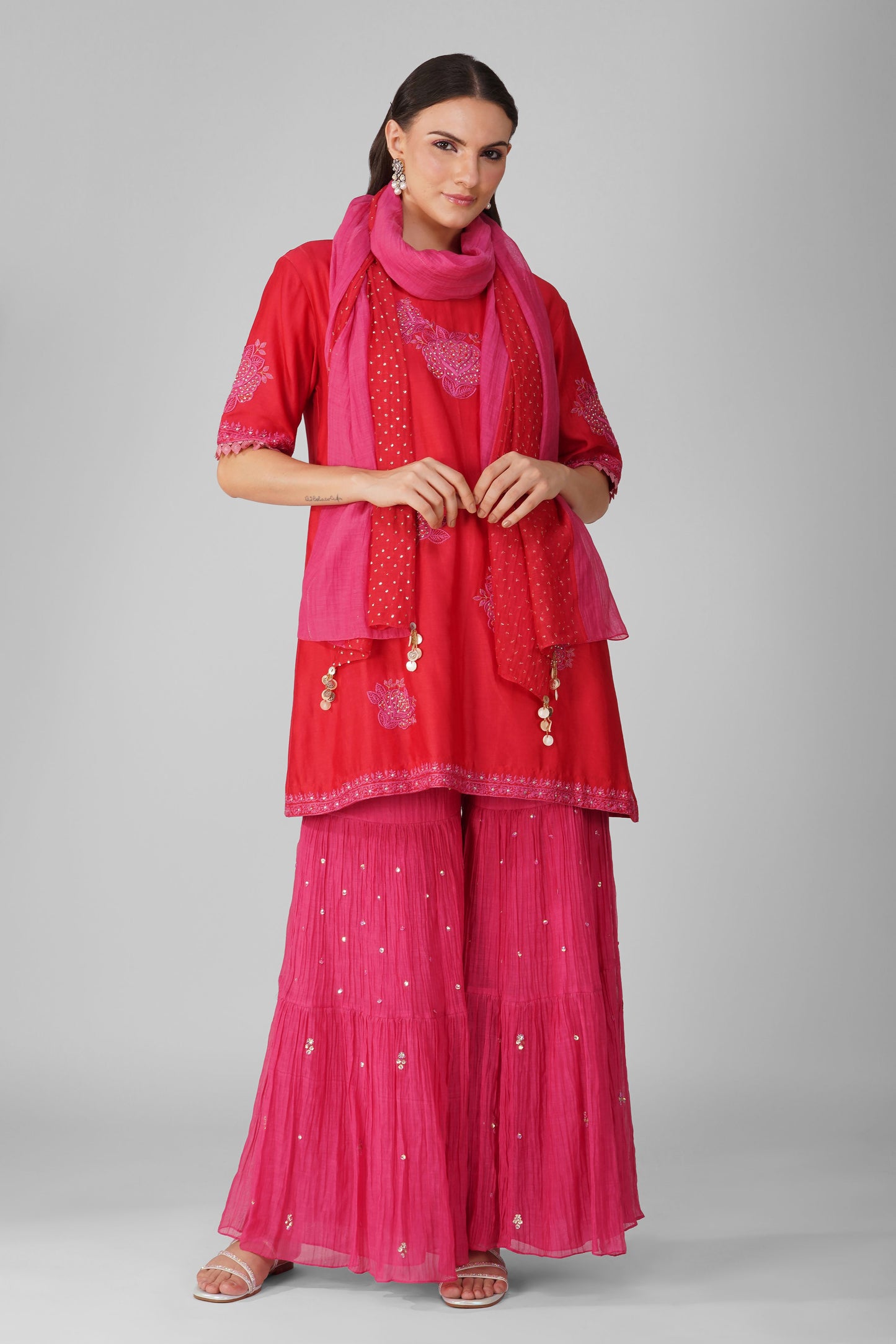 Starry Rose Two-Tone Garara Set