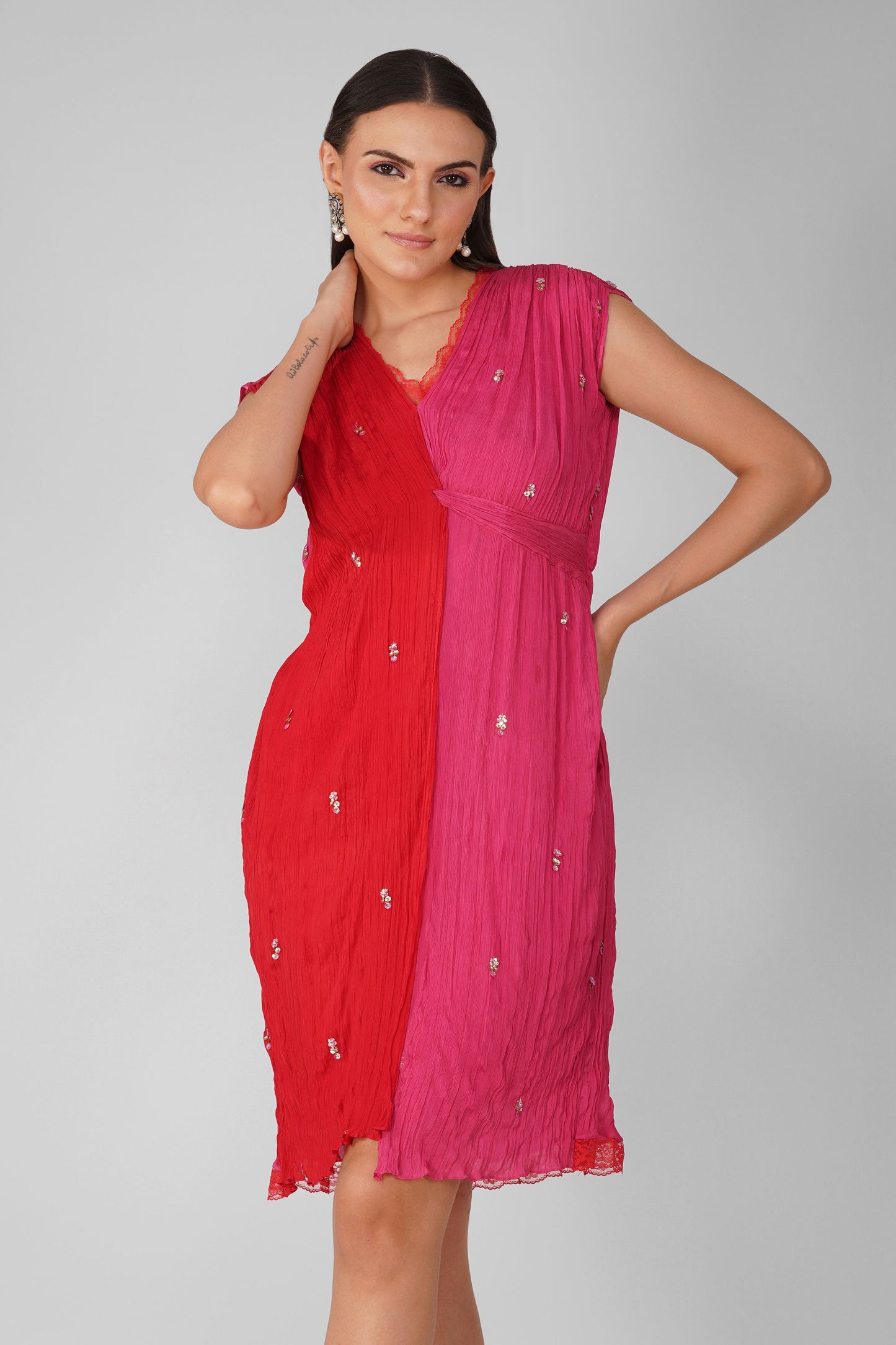 Cosmic flower knotted Dress
