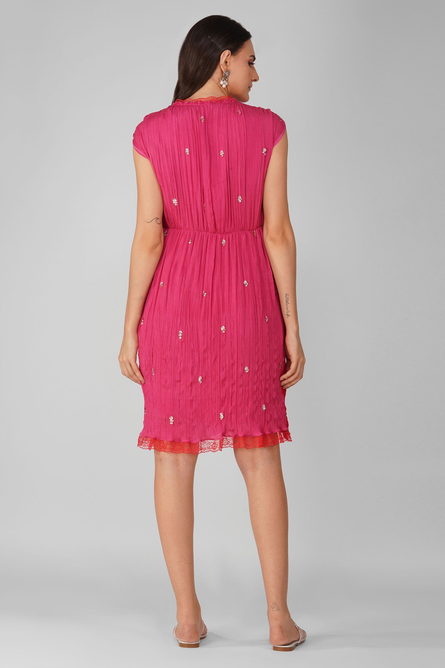 Cosmic flower knotted Dress