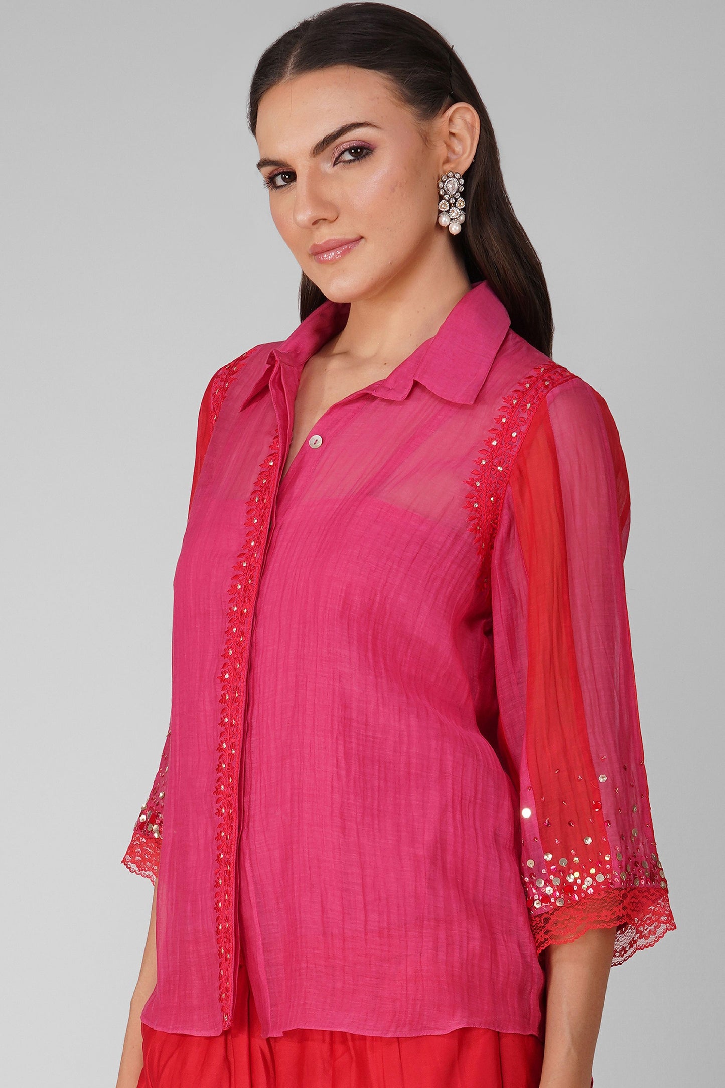 Starry Sky Two-Tone Shirt
