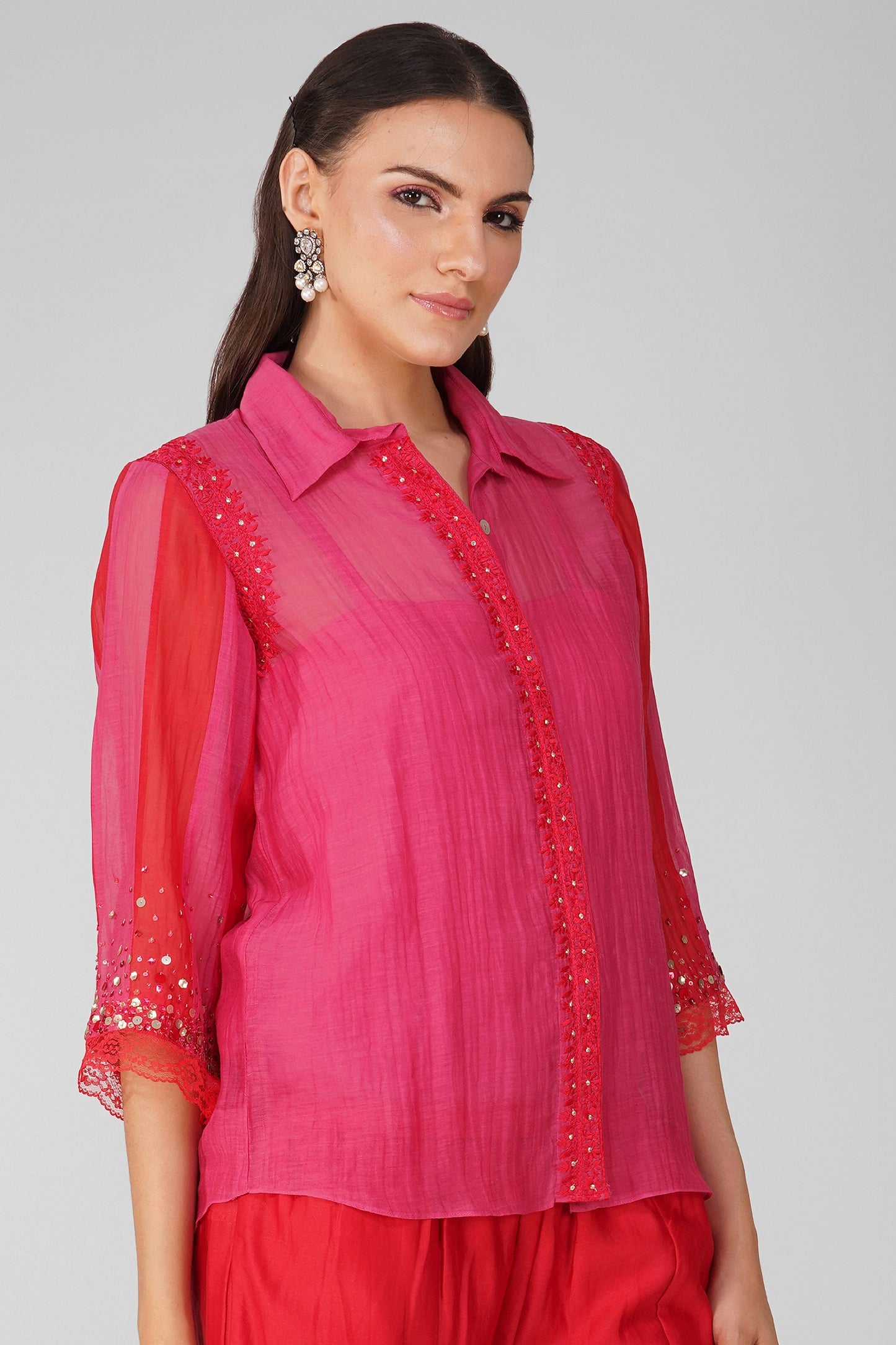 Starry Sky Two-Tone Shirt