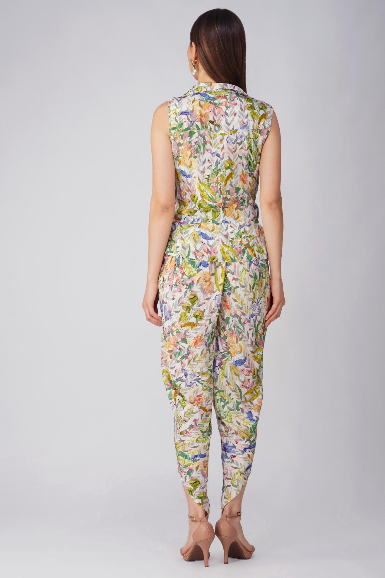MULTI LEAF TIE-UP TOP SET