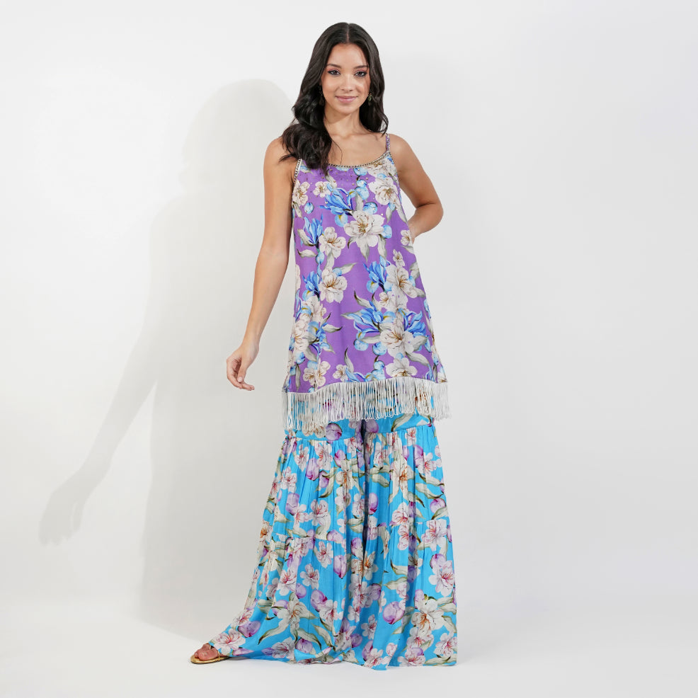 vintage Floral Garara Set