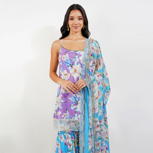 vintage Floral Garara Set