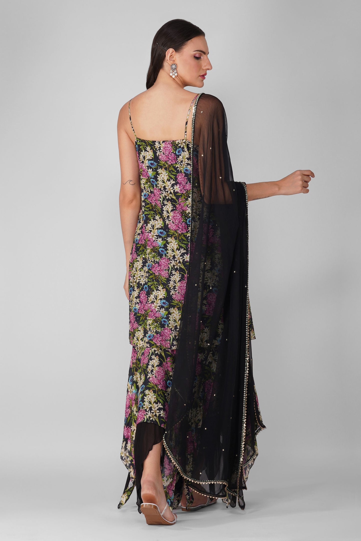 Flower garden black garara set
