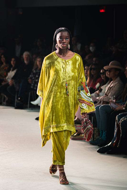 ASYMMETRIC KAFTAN TUNIC SET