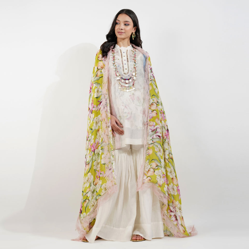 Shabby Chic Floral Garara Set