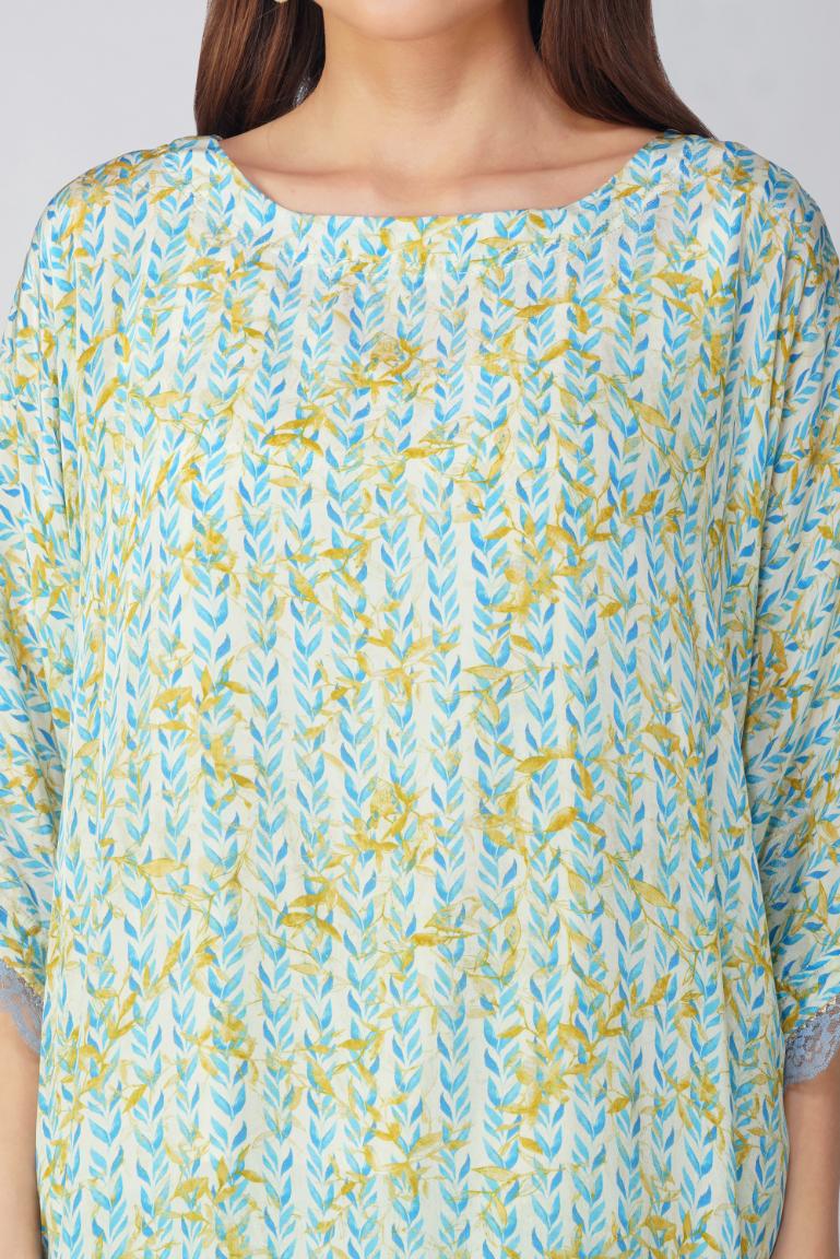 BLUE LEAF CO-ORD SET
