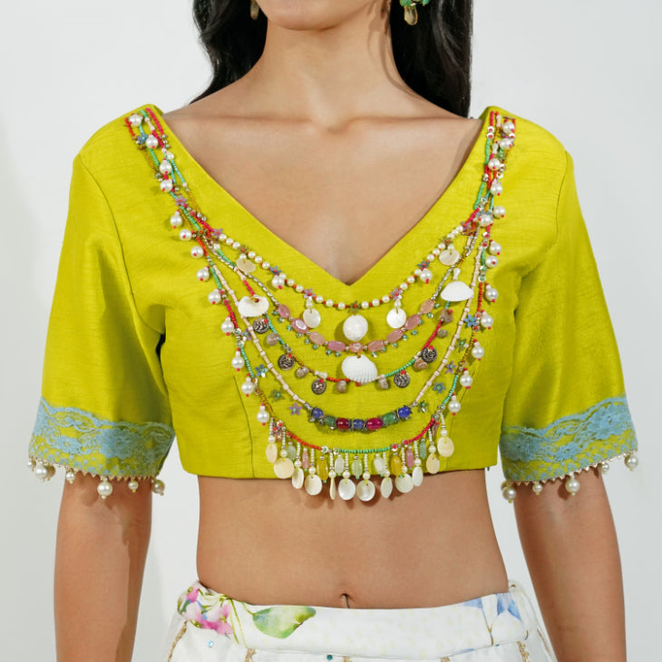 Summer floral Lehenga Set