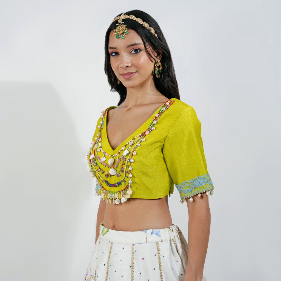 Summer floral Lehenga Set