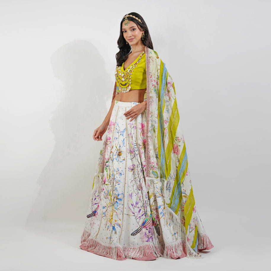 Summer floral Lehenga Set