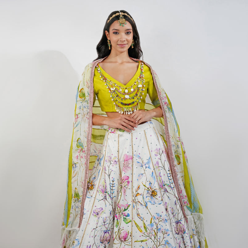 Summer floral Lehenga Set