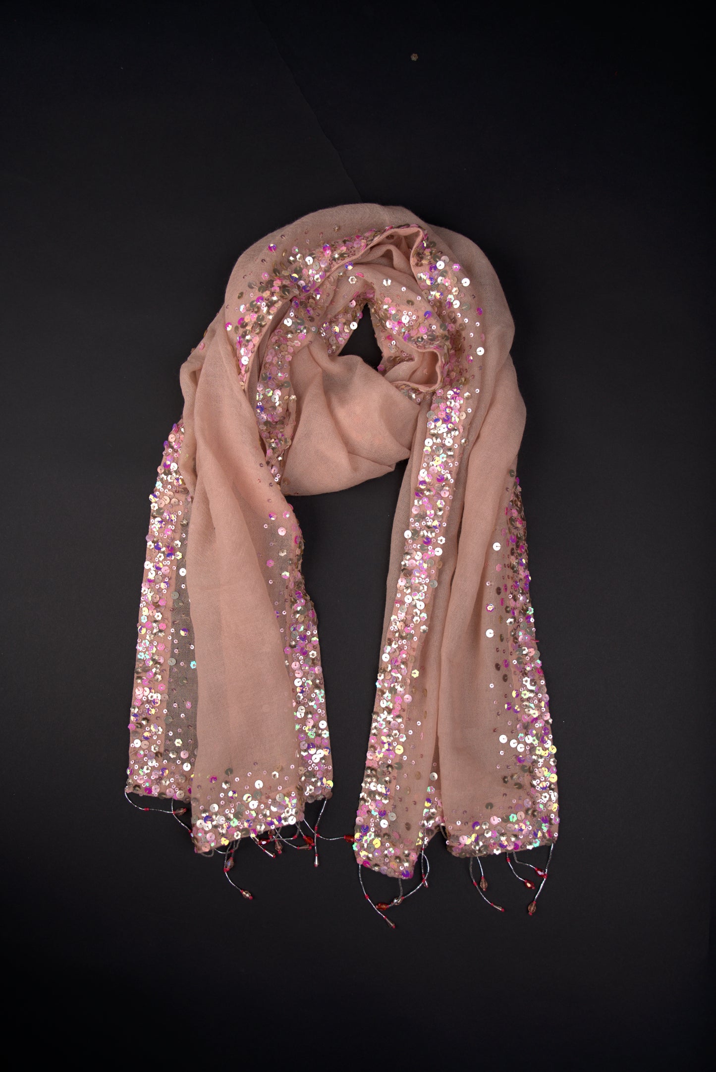 Party Sparkle Wool Slim Scarf