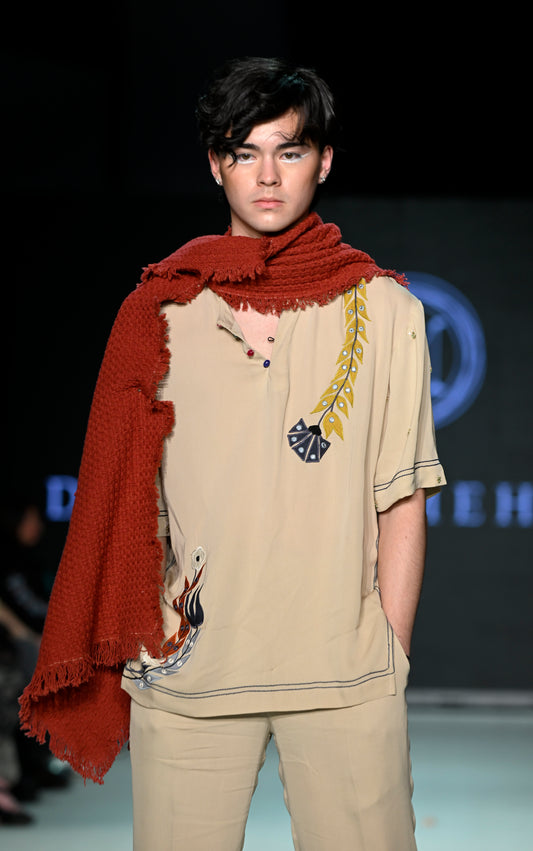 APPLIQUE FLOWER UNISEX CO-ORD SET