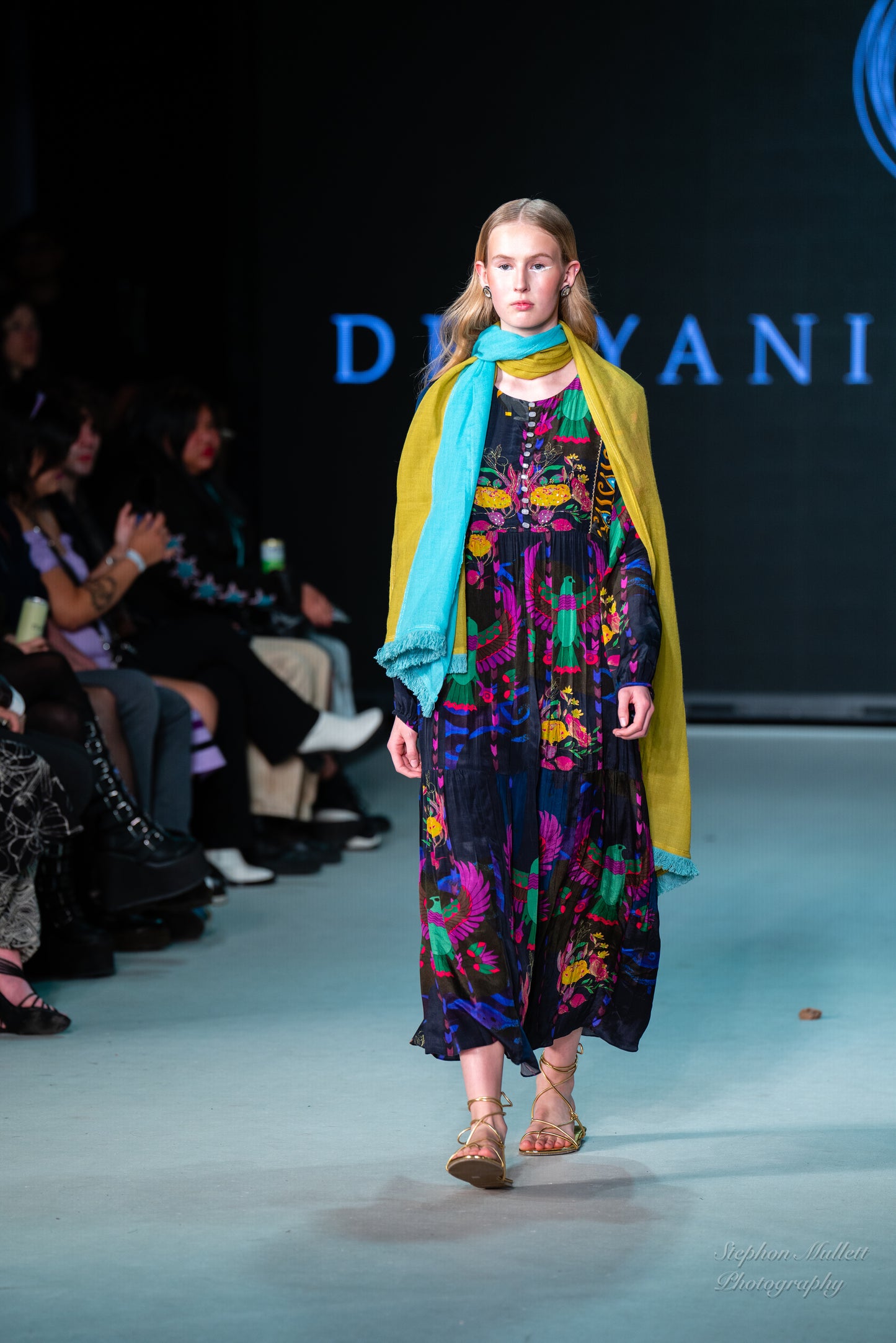 EGYPTIAN PRINT MAXI DRESS