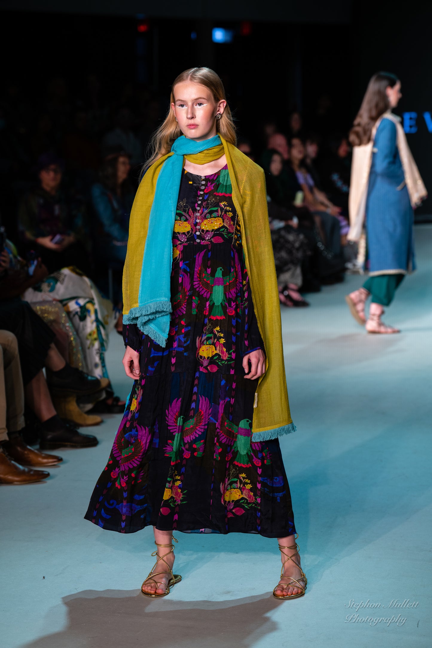 EGYPTIAN PRINT MAXI DRESS