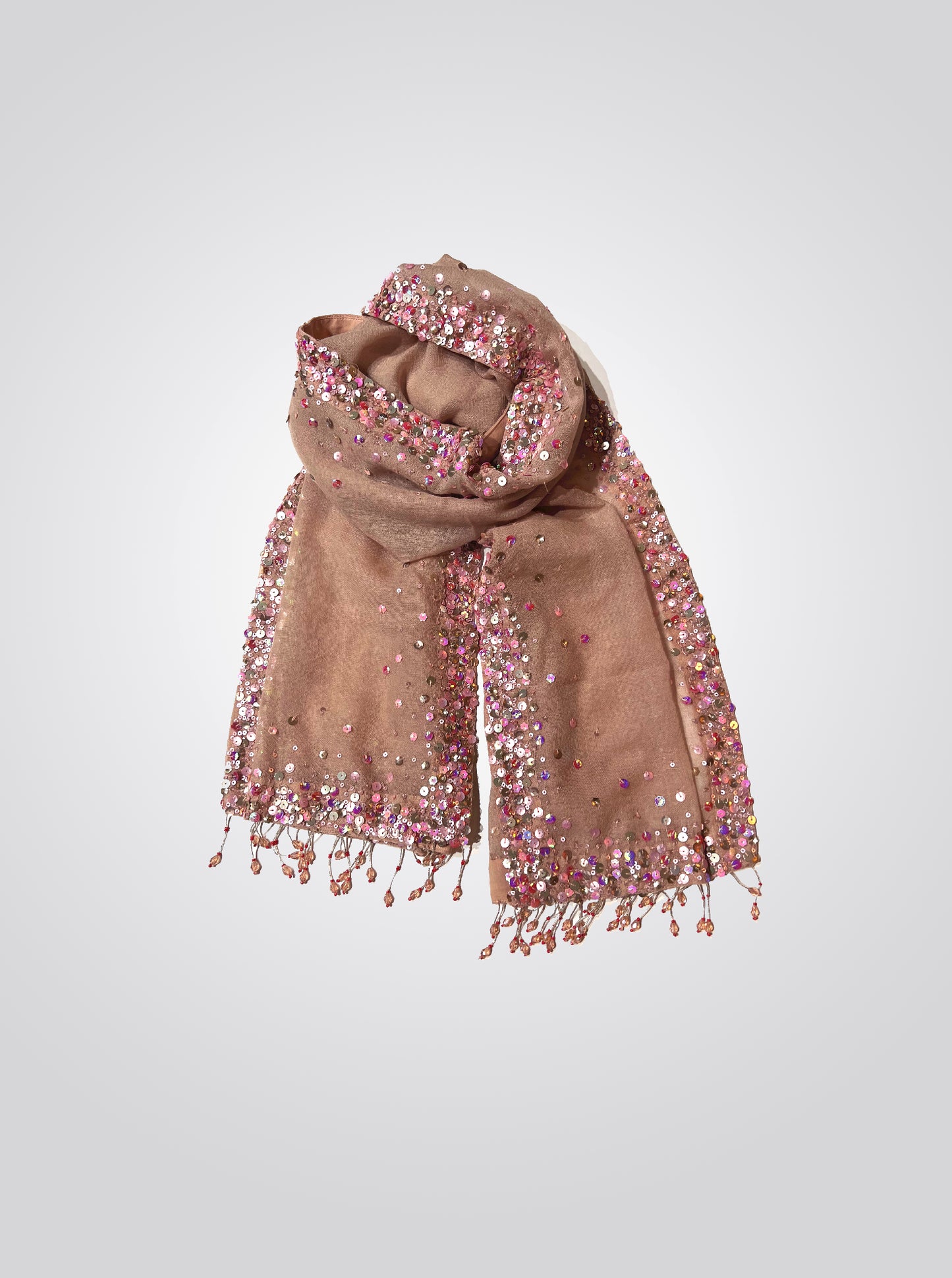 Party Sparkle Wool Slim Scarf