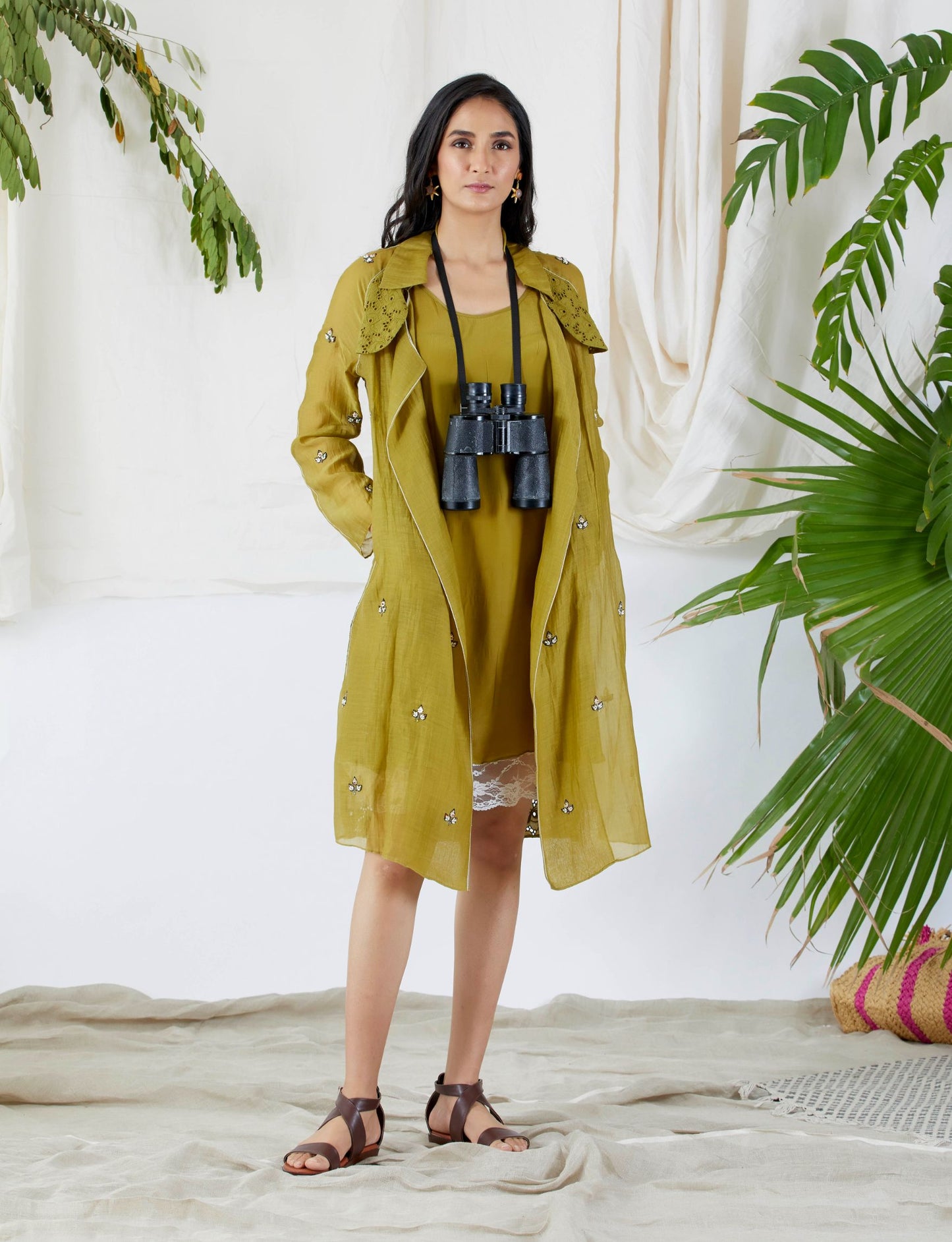 PEARL LEAF TRENCH DRESS