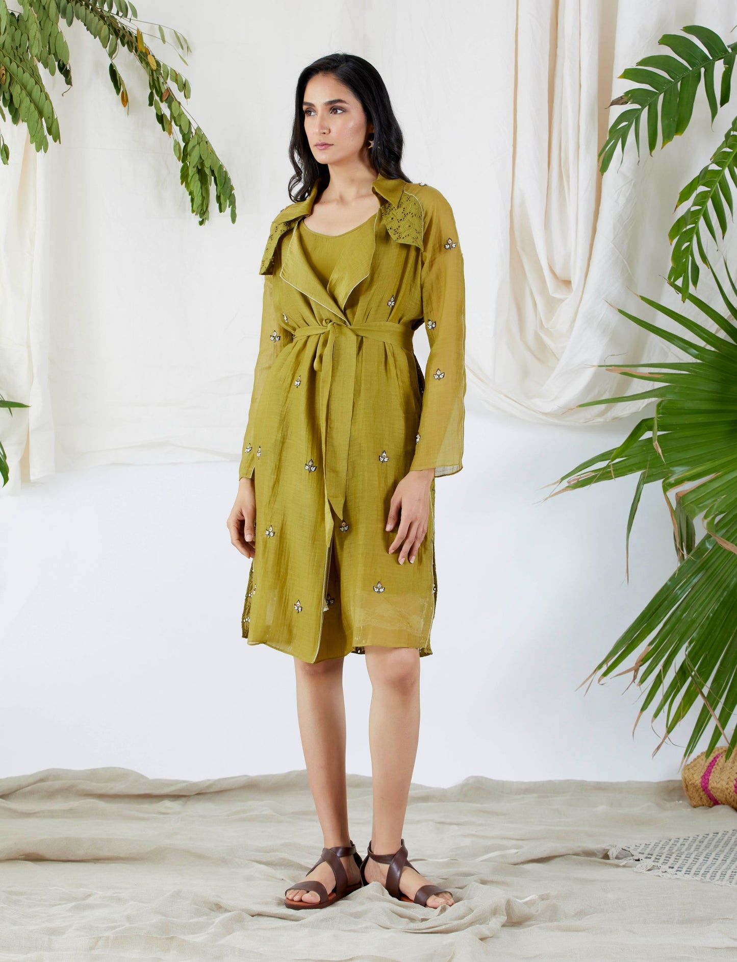 PEARL LEAF TRENCH DRESS