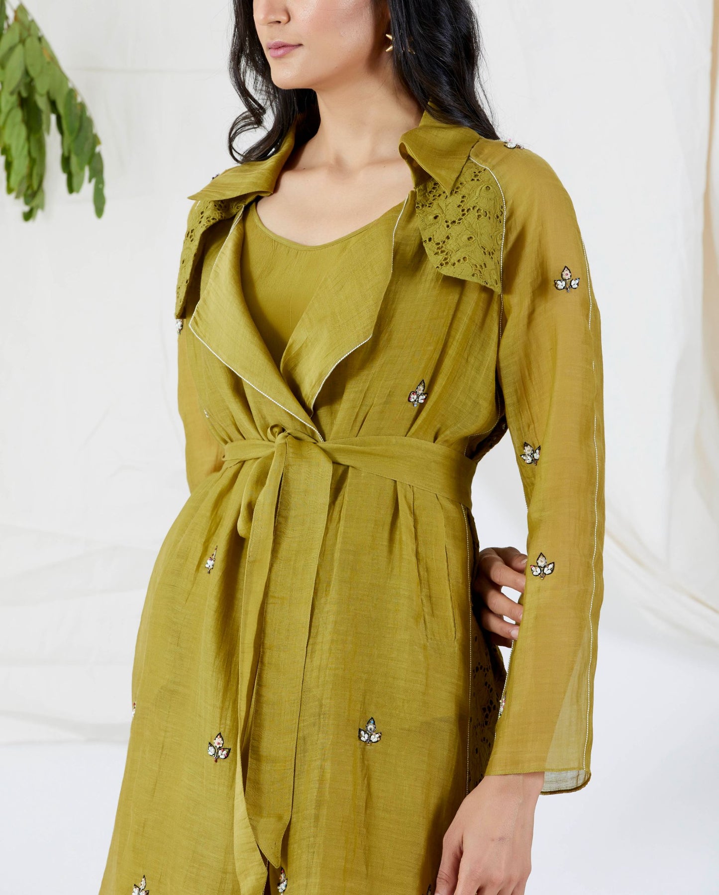 PEARL LEAF TRENCH DRESS