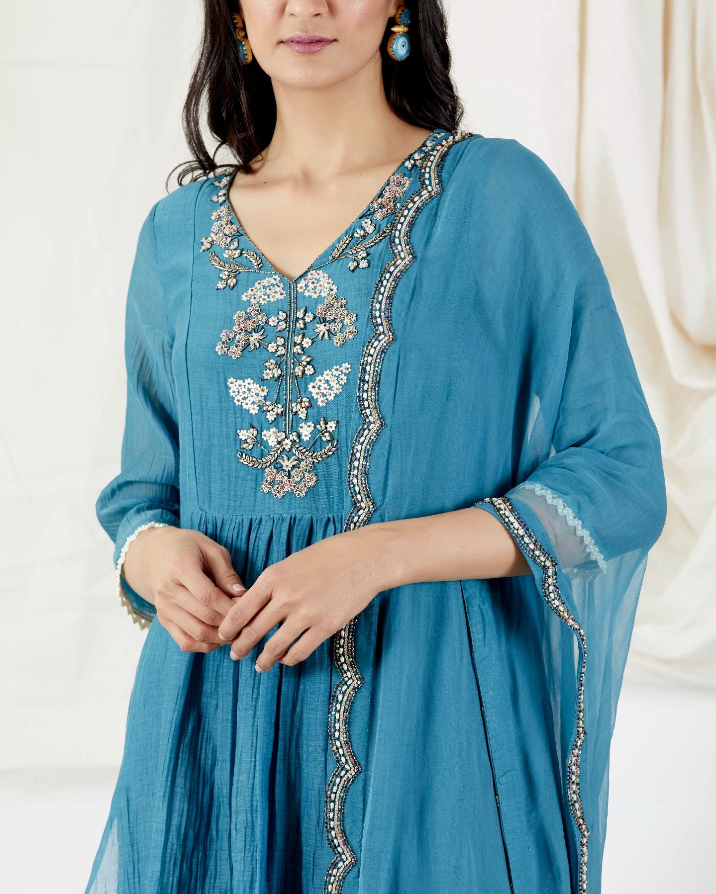 PEARL LEAF PANELLED SUIT