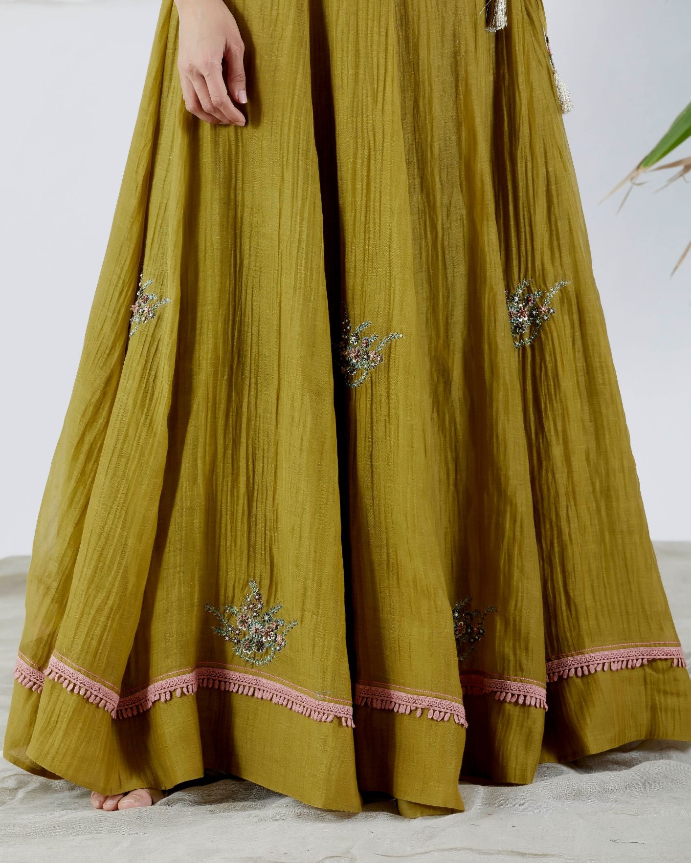 BOUQUET LEHENGA SET WITH SHIRT TOP