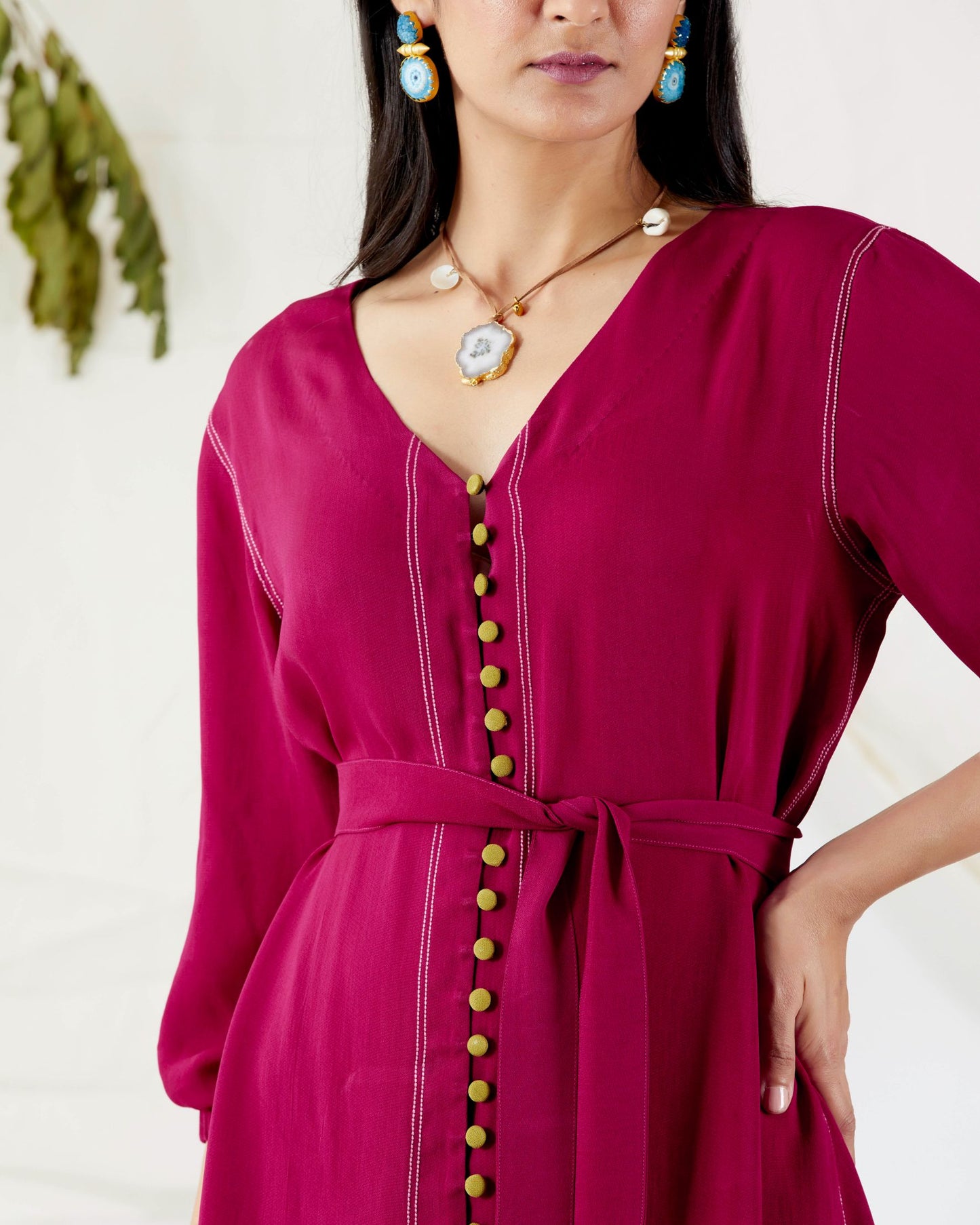 BUTTON DOWN SHIRT DRESS