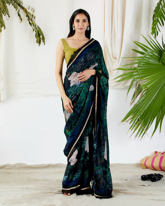 FLORA PRINTED SAREE