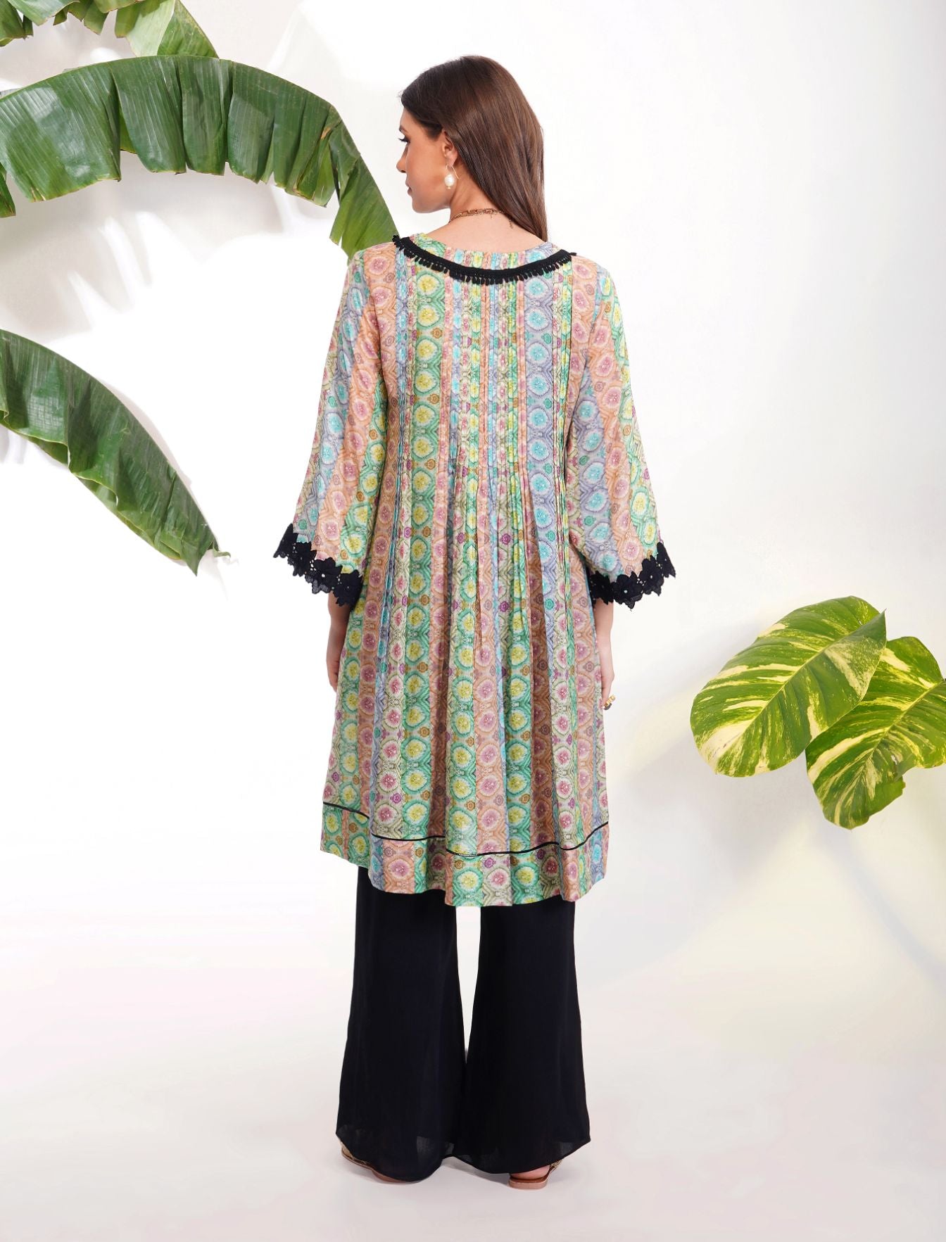 TIE-DYE PRINT TUNIC SET