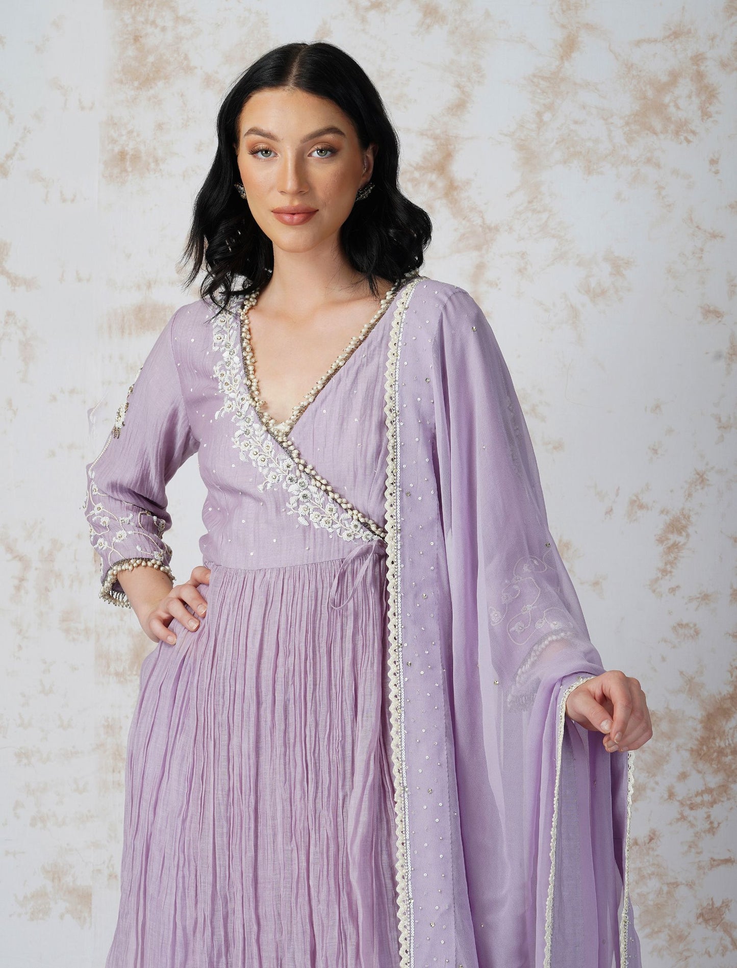 BAROQUE WORK LAVENDER ANGRAKHA SET