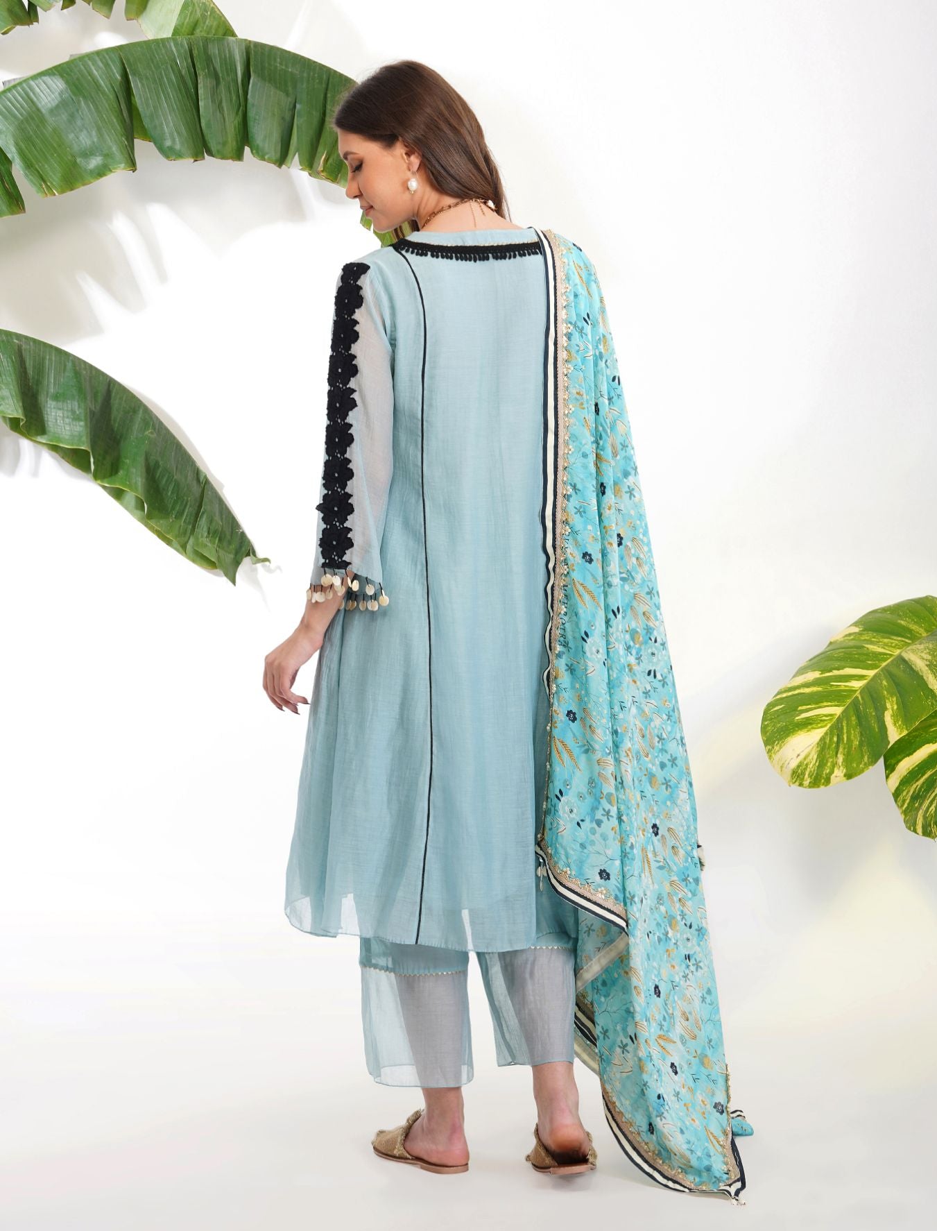 BLUE PRINT SUIT SET