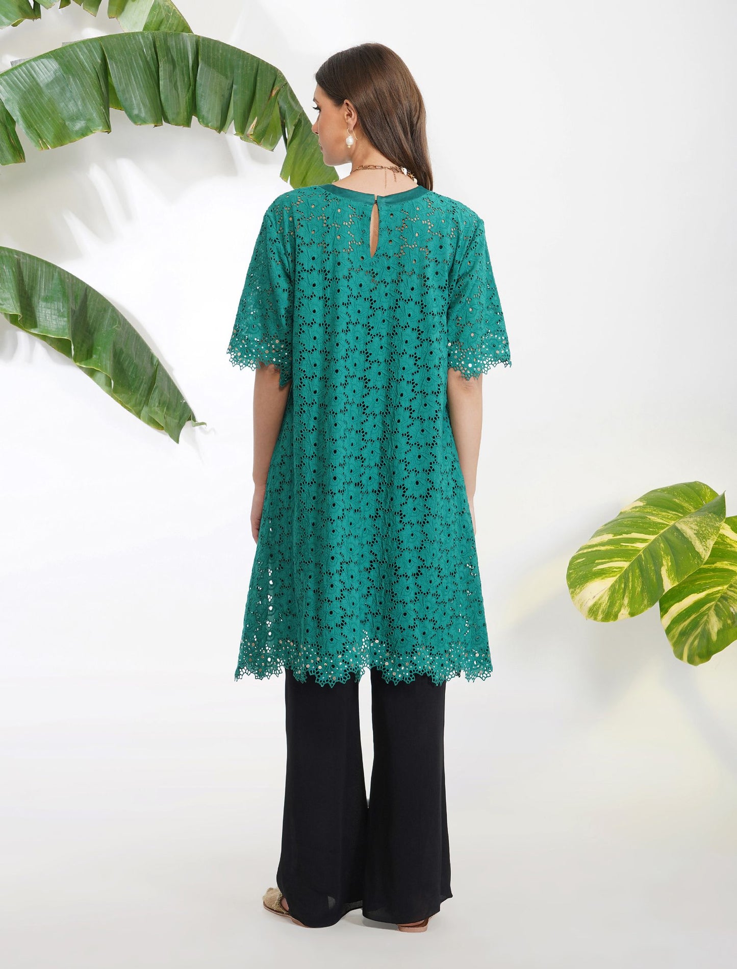 BRODERIE ANGLAISE TUNIC SET