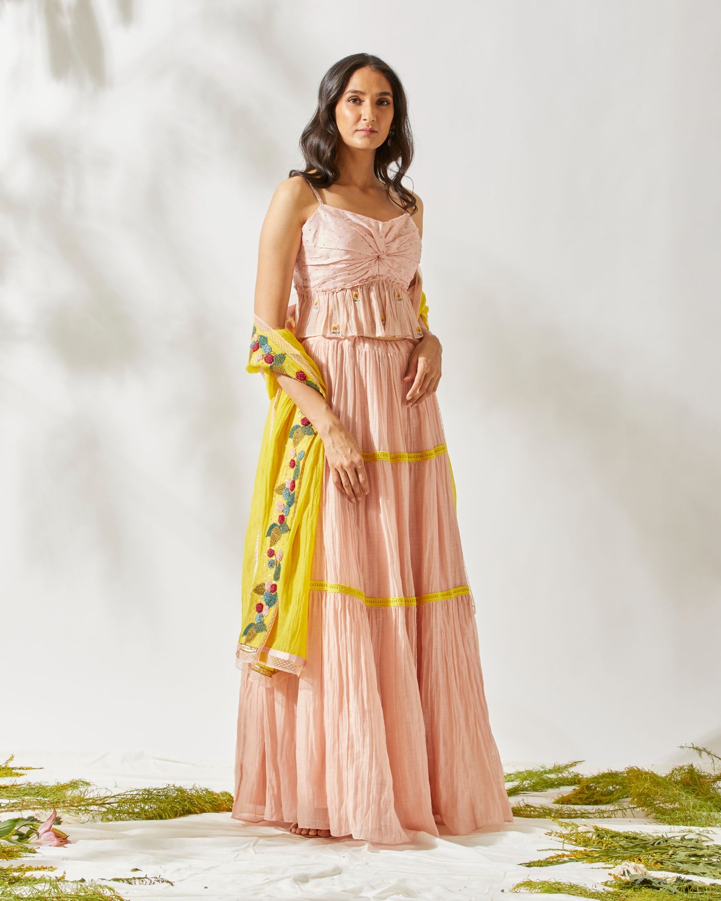 VINTAGE TIERED LEHENGA
