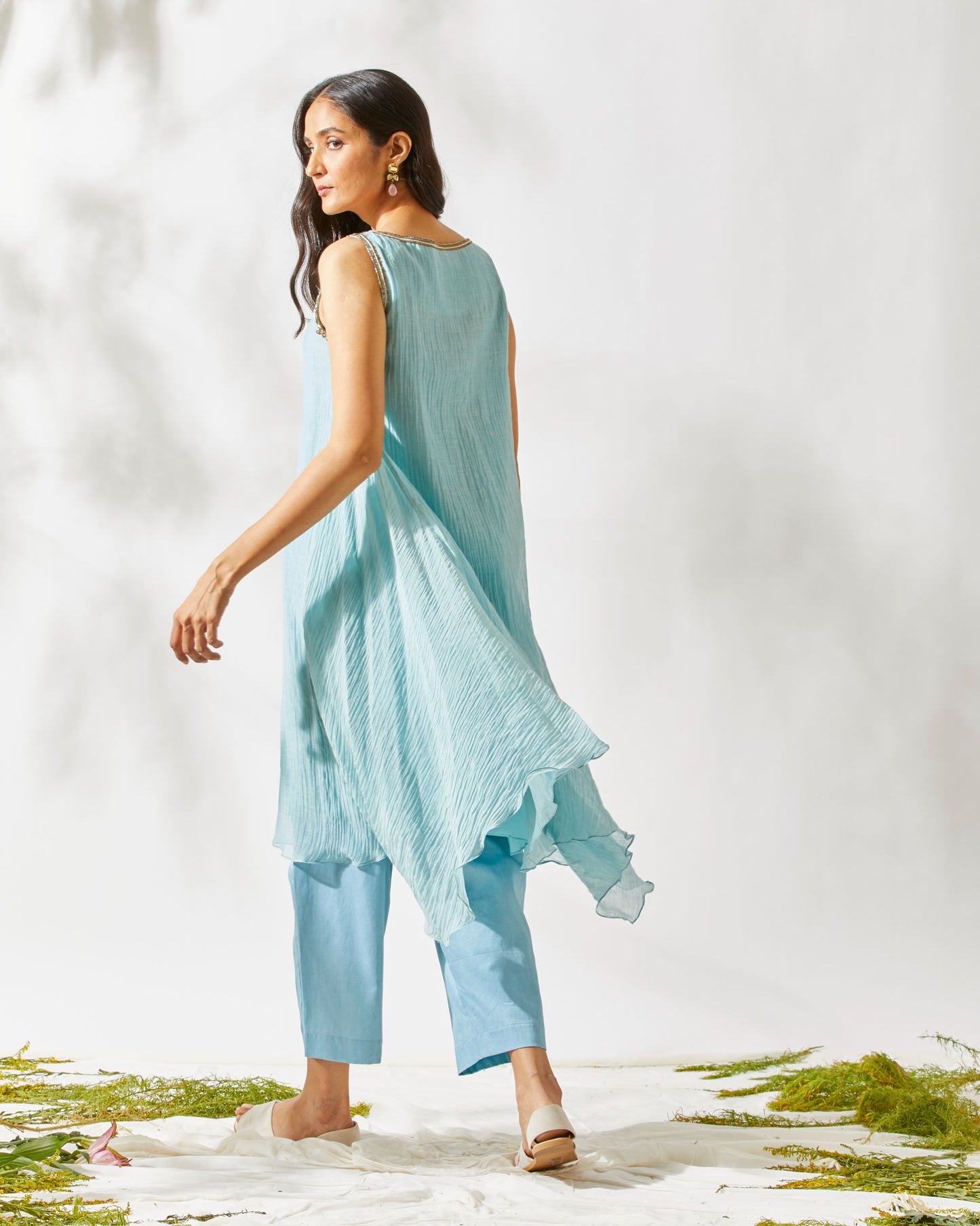 EMBELLISHED ASYMMETRICAL TUNIC