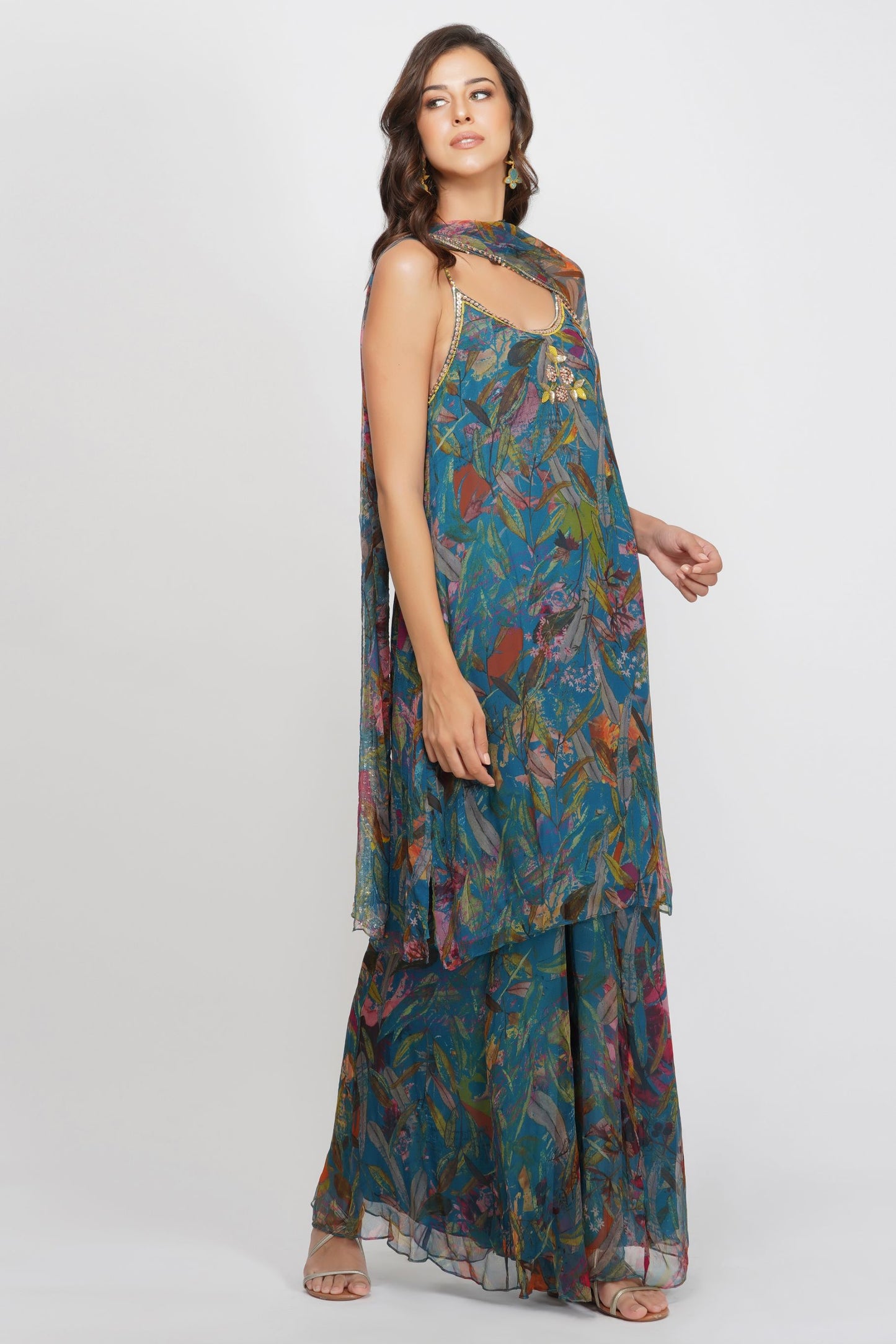 SEQUIN FLOWER GARARA SET