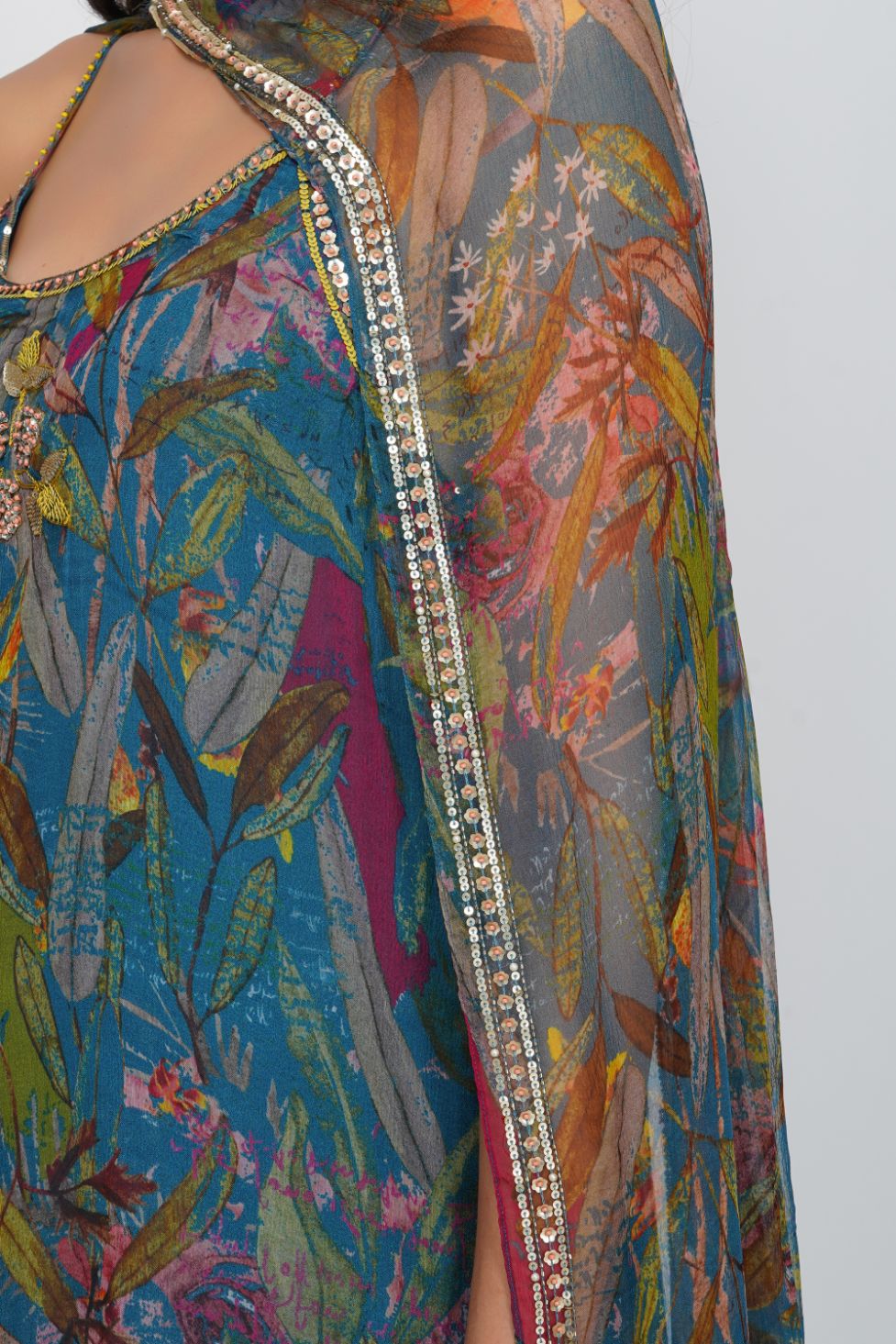 SEQUIN FLOWER GARARA SET