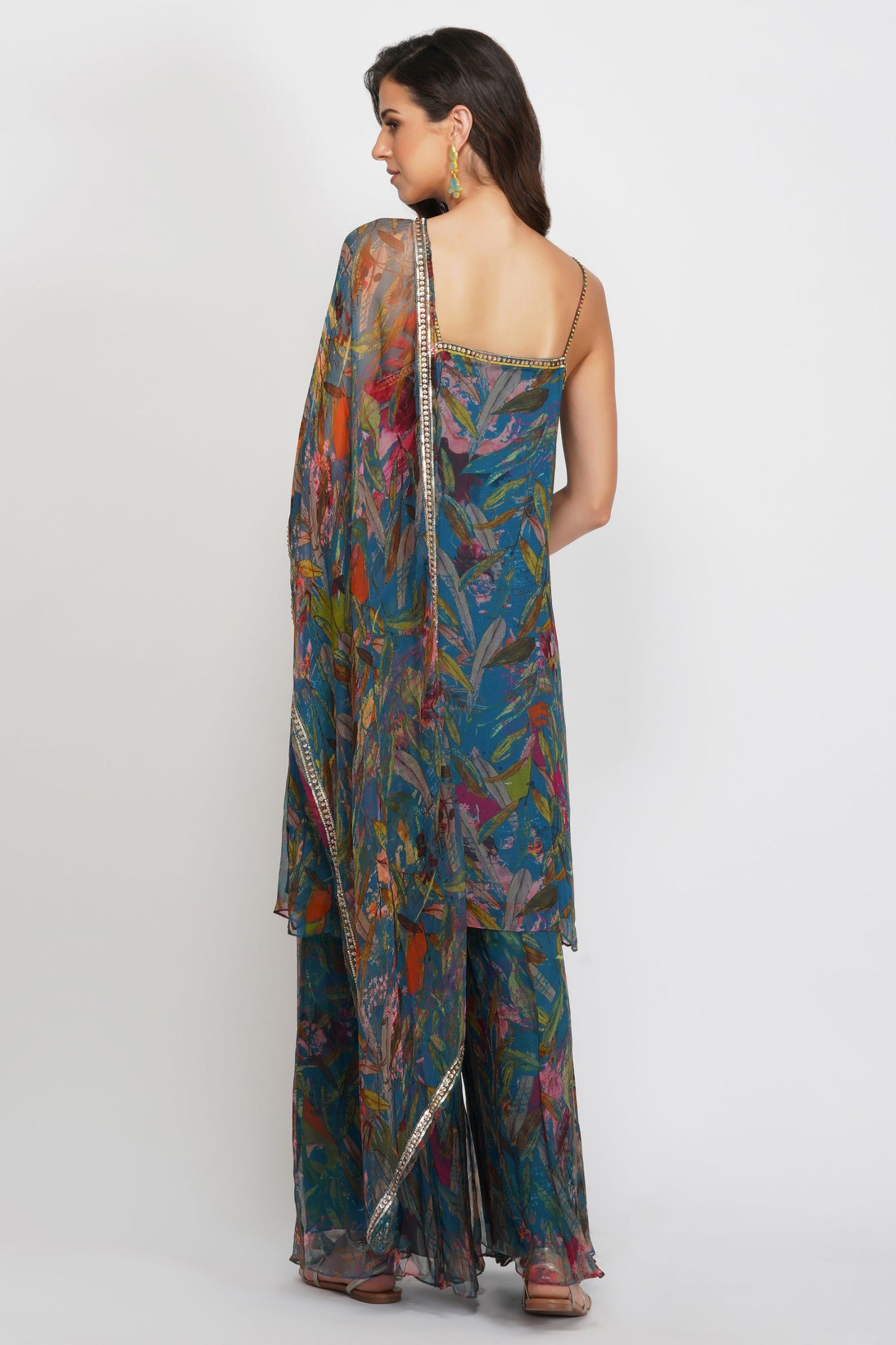 SEQUIN FLOWER GARARA SET