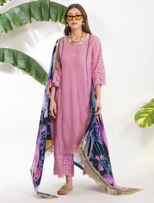 BRODERIE ANGLAISE SUIT SET