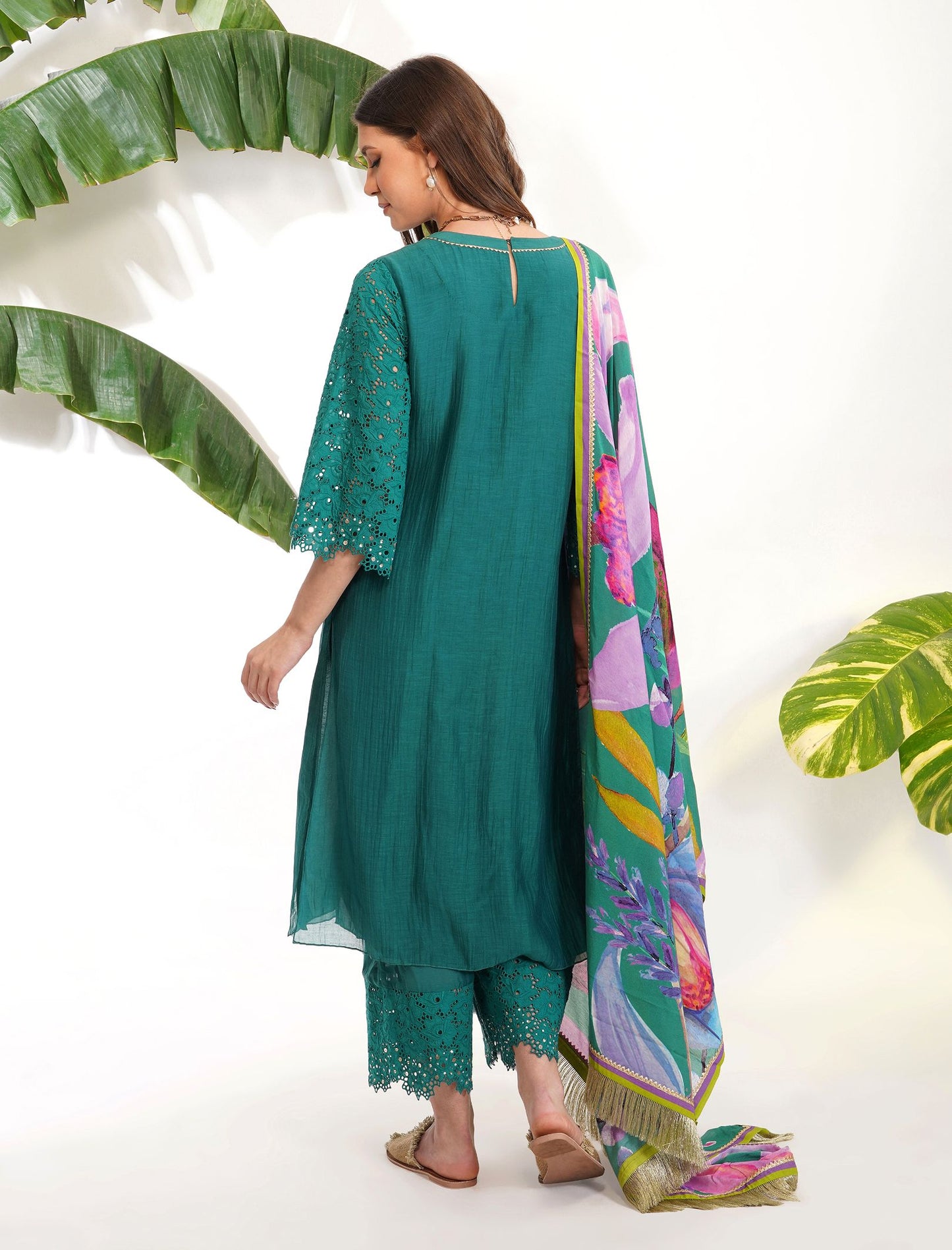 BRODERIE ANGLAISE SUIT SET