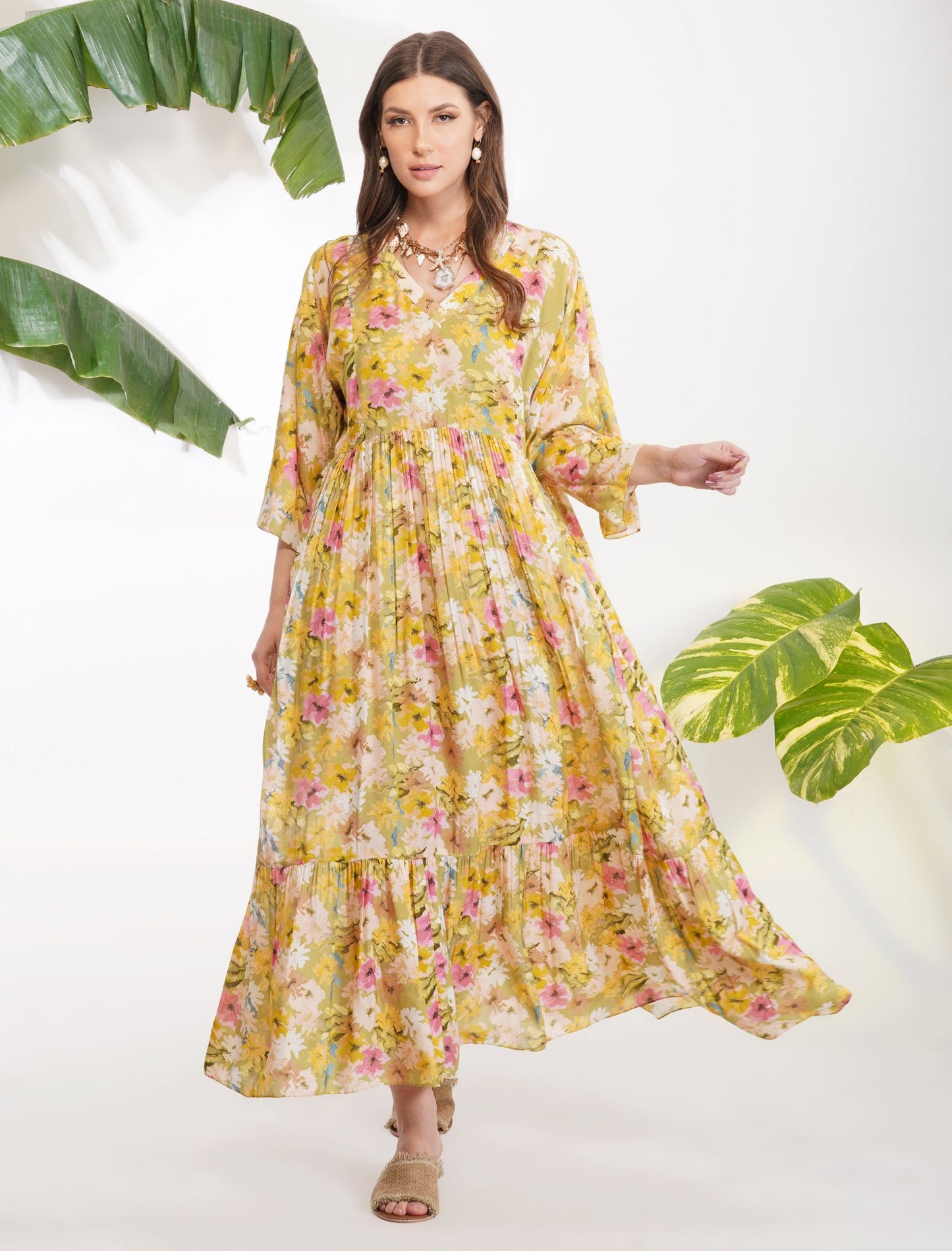 SUMMER PRINT MAXI DRESS