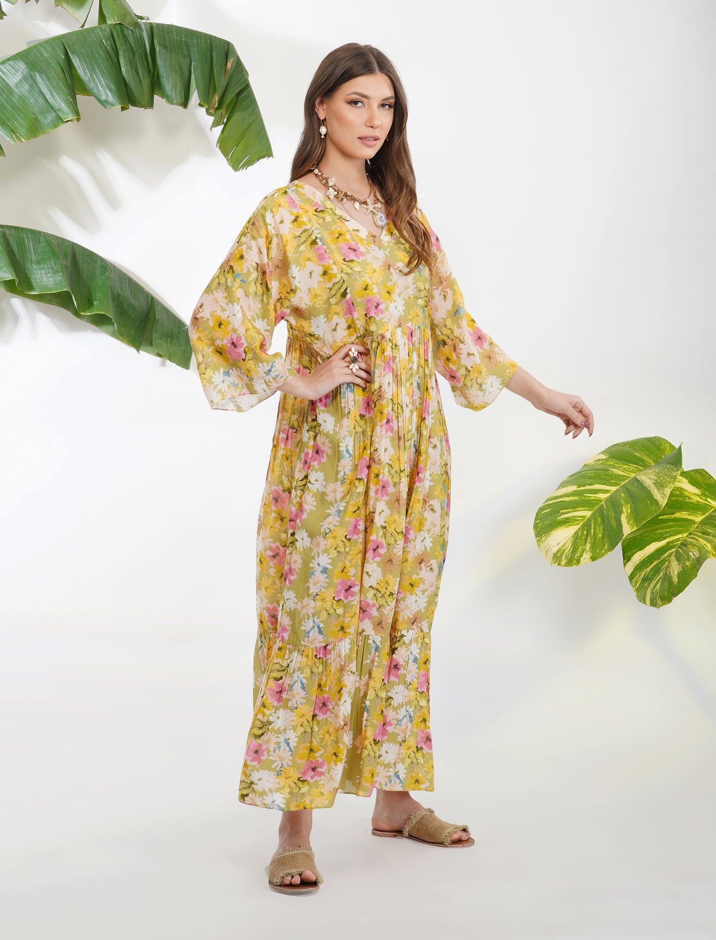 SUMMER PRINT MAXI DRESS