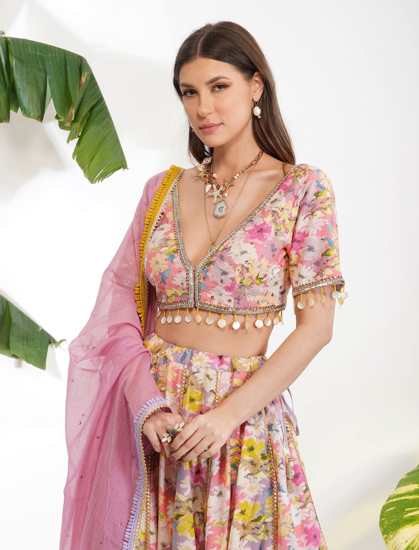 SUMMER PRINT LEHENGA SET