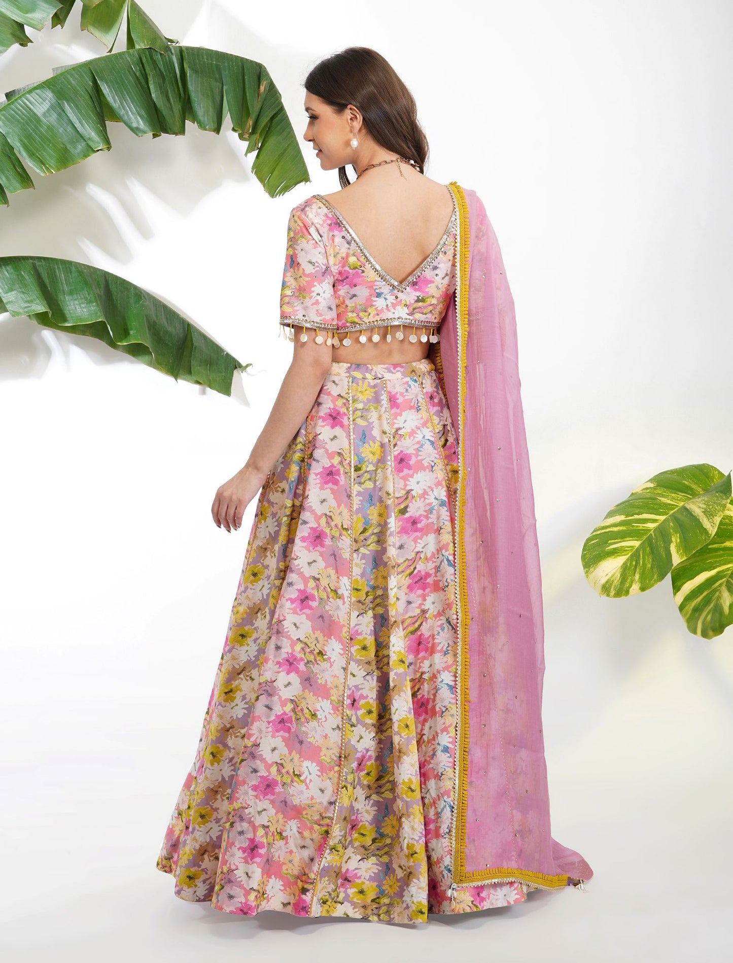 SUMMER PRINT LEHENGA SET