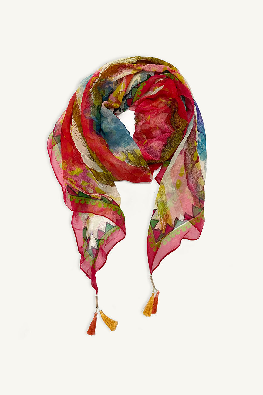 Product Product ABSTRACT PRINT SCARF